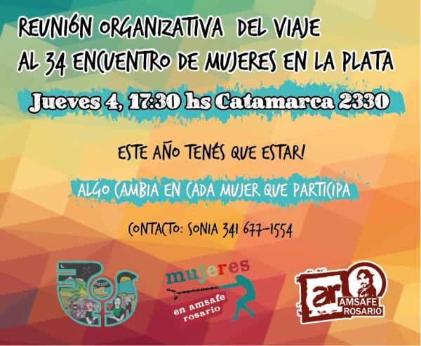 Reunión Organizativa del viaje al 34° ENM en La Plata 2019