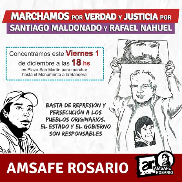 Marchamos por Verdad y Justicia por Santiago Maldonado y Rafael Nahuel