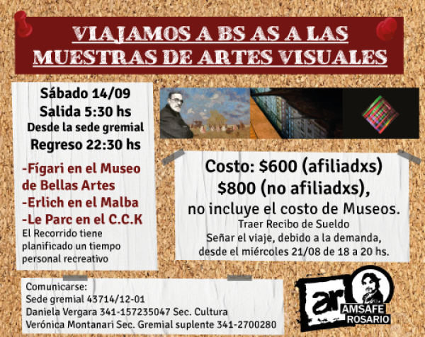 Viajamos a Buenos Aires a las muestras de Artes Visuales: