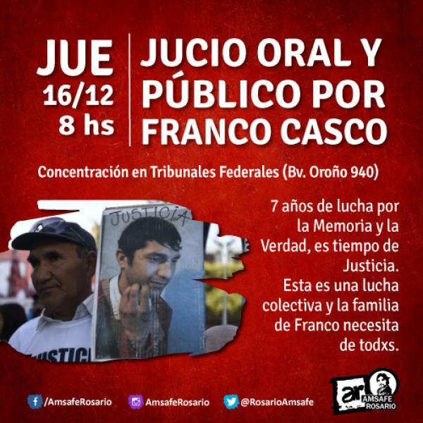 Juicio oral y público por Franco Casco