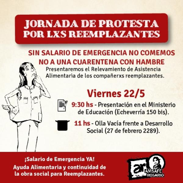 Jornada de protesta por lxs reemplazantes