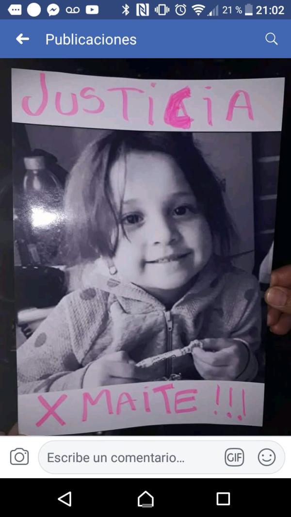 El horror de la muerte de Maite, una niña de 5 años