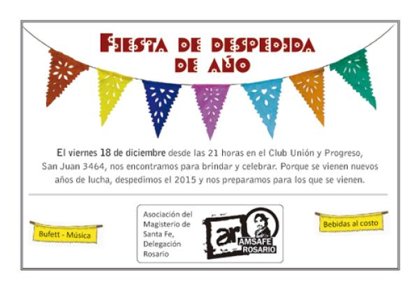 Fiesta de despedida  de año