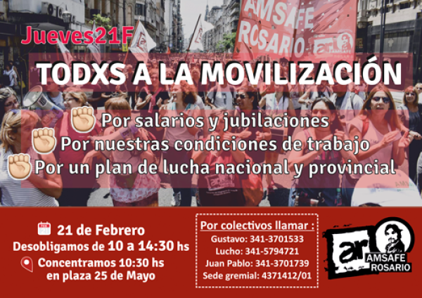 21F Todxs a la movilización