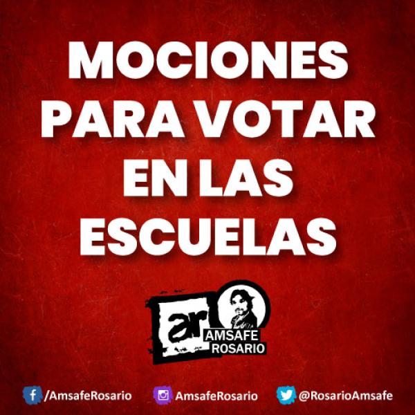 Mociones para votar en las escuelas