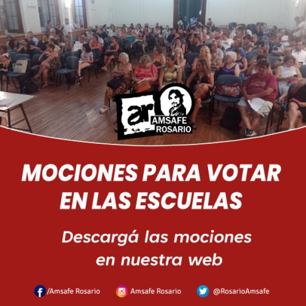 Mociones para votar en las escuelas