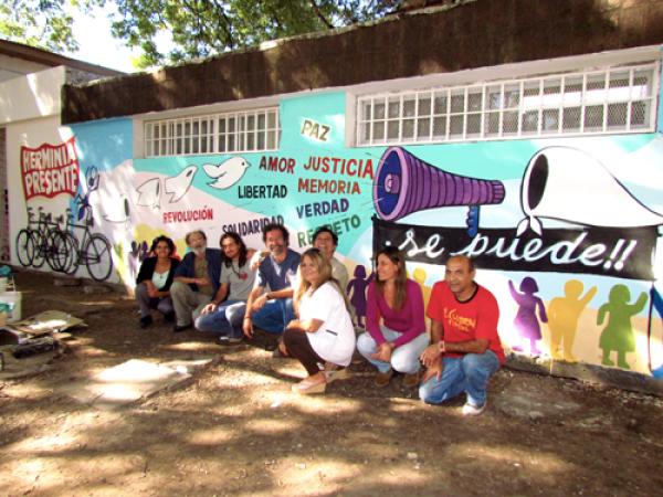 Mural en homenaje a Herminia