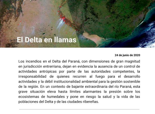 El Delta en Llamas