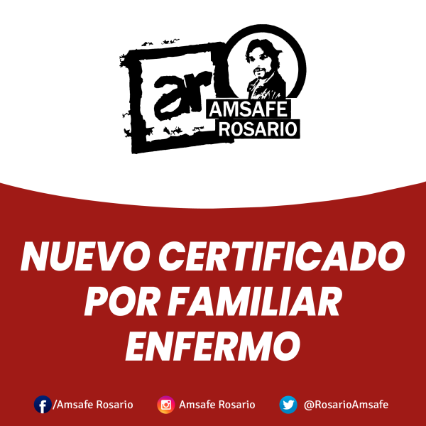 Nuevo certificado por familiar enfermo