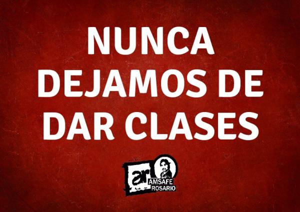 Señora Ministra: nunca dejamos de dar clases!