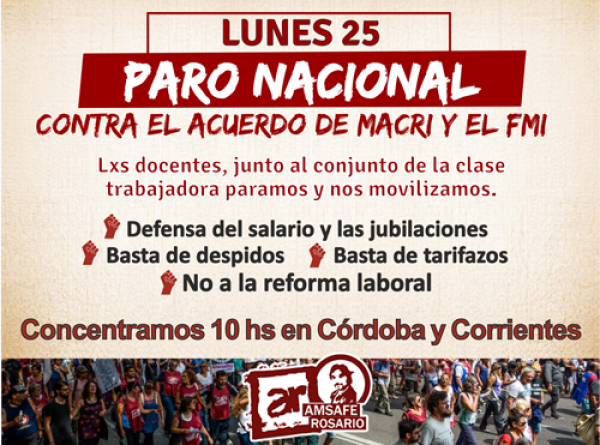 25 de Junio: Paro nacional