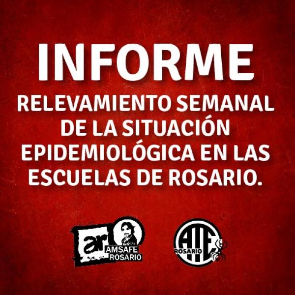 Informe sobre el relevamiento semanal de la situación epidemiológica en las escuelas de Rosario.