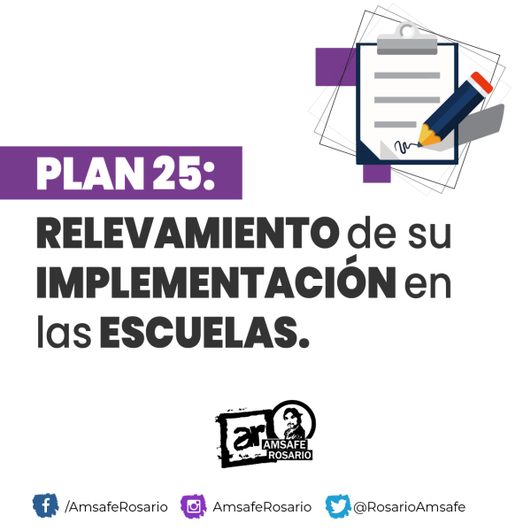Plan 25: Reunión de la Secretaría. Relevamiento de su implementación en las escuelas.