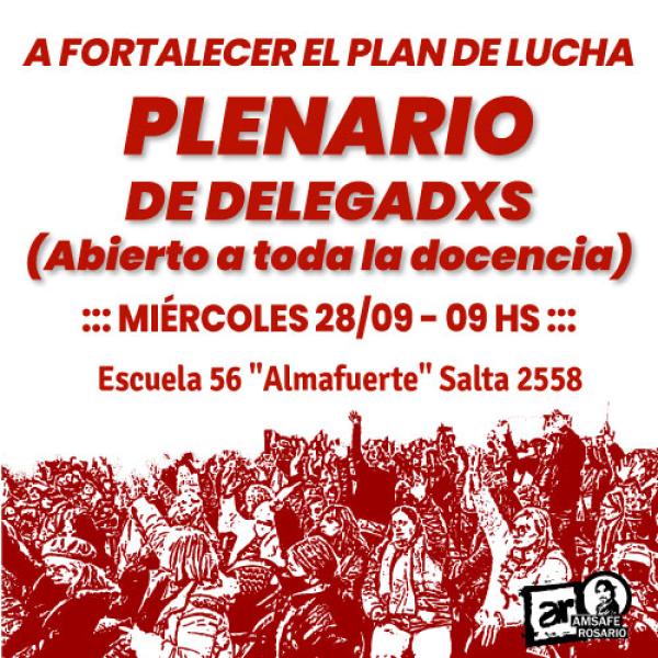 Plenario de delegadxs abierto a toda la docencia