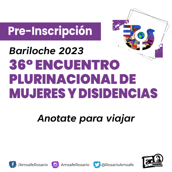 Vamos al 36° Encuentro Plurinacional de Mujeres y Disidencias Bariloche 2023