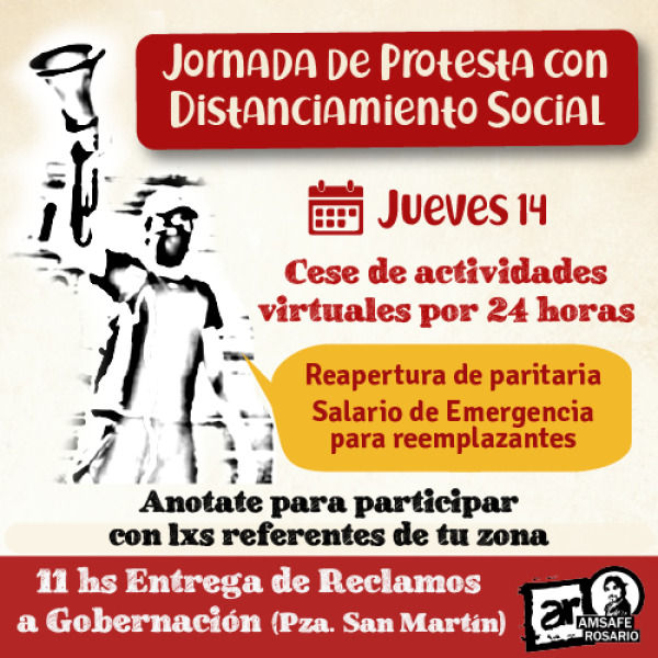 Jornada de Protesta con Distanciamiento Social