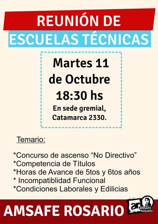 Reunión de escuelas técnicas.