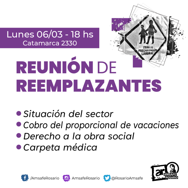 Reunión de reemplazantes