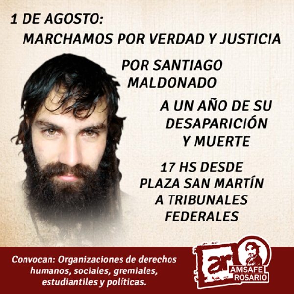Marchamos por Verdad y Justicia por Santiago Maldonado