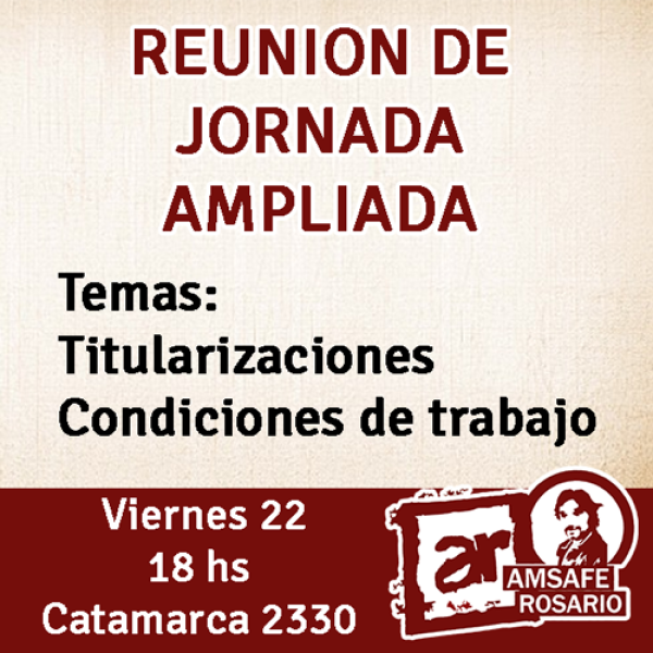 Reunión de Jornada Ampliada