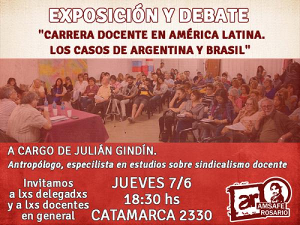 Exposición y debate: "Carrera docente en América Latina. Los casos de Argentina y Brasil"
