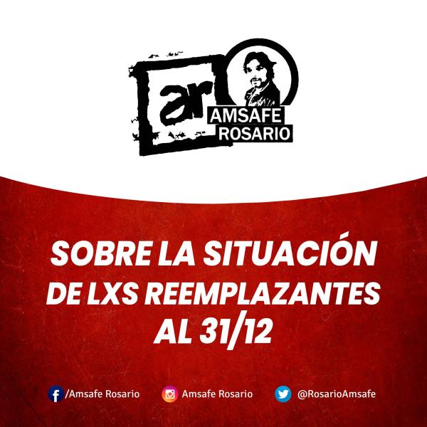 Sobre la situación de lxs reemplazantes al 31/12