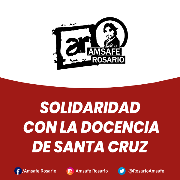 Solidaridad con la docencia de Santa Cruz