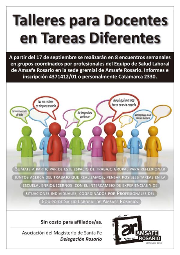 Talleres para Docentes en Tareas Diferentes