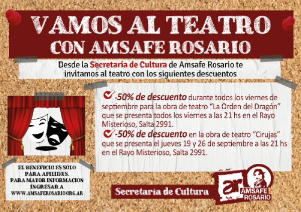 Vamos al teatro con Amsafe Rosario