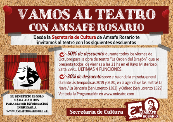 Vamos al teatro con Amsafe Rosario