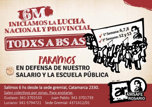 Iniciamos la lucha nacional y provincial, todxs a Buenos Aires