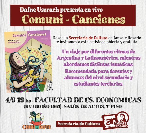 Dafne Usorach presenta en vivo COMUNI – CANCIONES