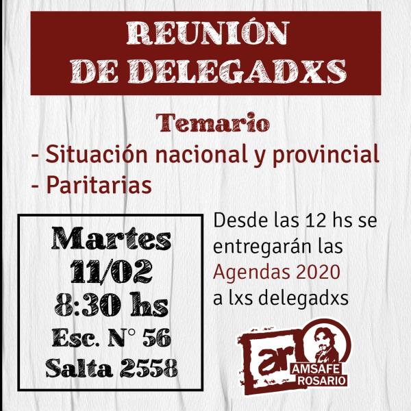 Reunión de delegadxs