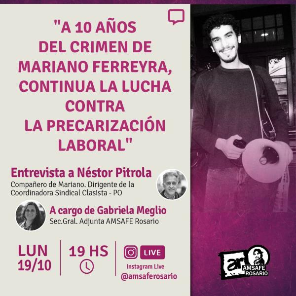 A 10 años del crimen de Mariano Ferreyra, continúa la lucha contra la precarización laboral