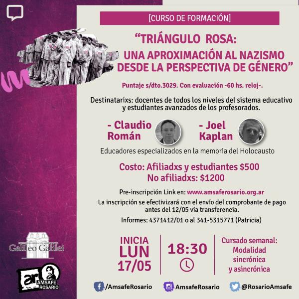 Curso de Formación: Triángulo Rosa: Una aproximación al nazismo desde la perspectiva de género