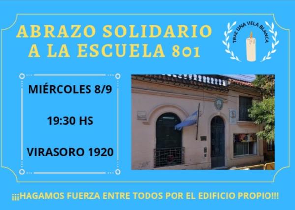 Abrazo solidario a la escuela 801