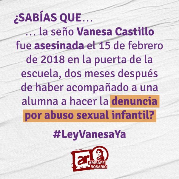 Campaña de sensibilización sobre la Ley VANESA