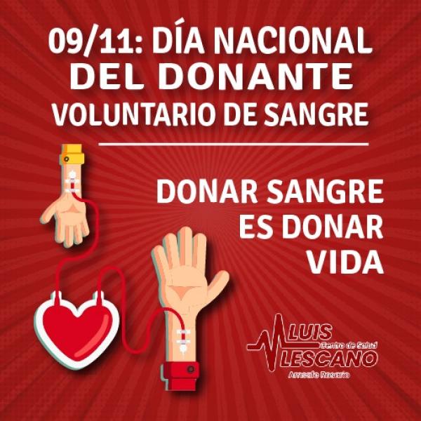 09/11: Día Nacional del Donante Voluntario de Sangre