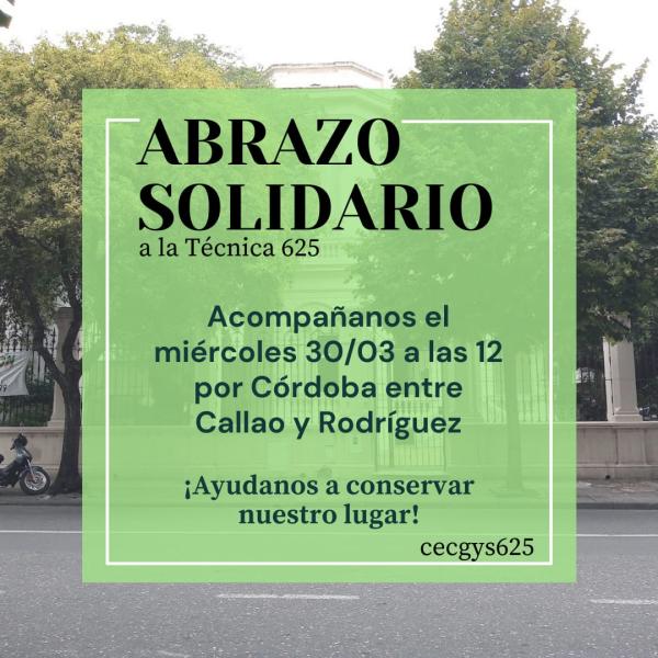 Abrazo Solidario a la Técnica 625