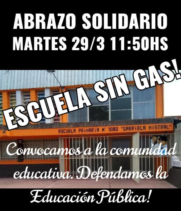 Abrazo Solidario en la Escuela N° 1080