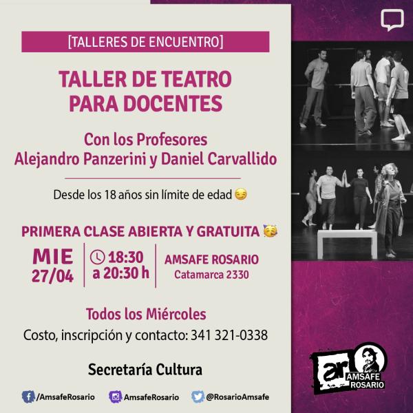 Taller de Teatro para docentes