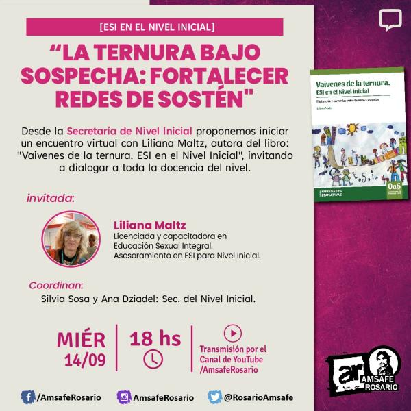 Charla: La ternura bajo sospecha: fortalecer redes de sostén