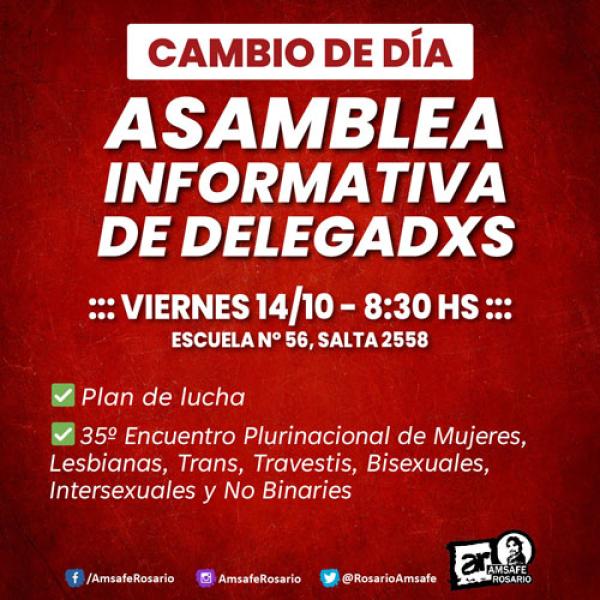 Asamblea informativa de delegadxs