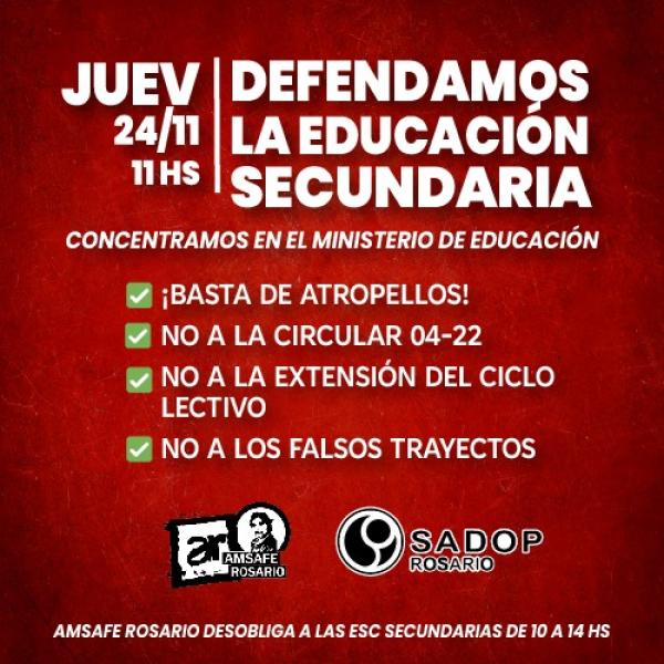 Defendamos la Educación Secundaria