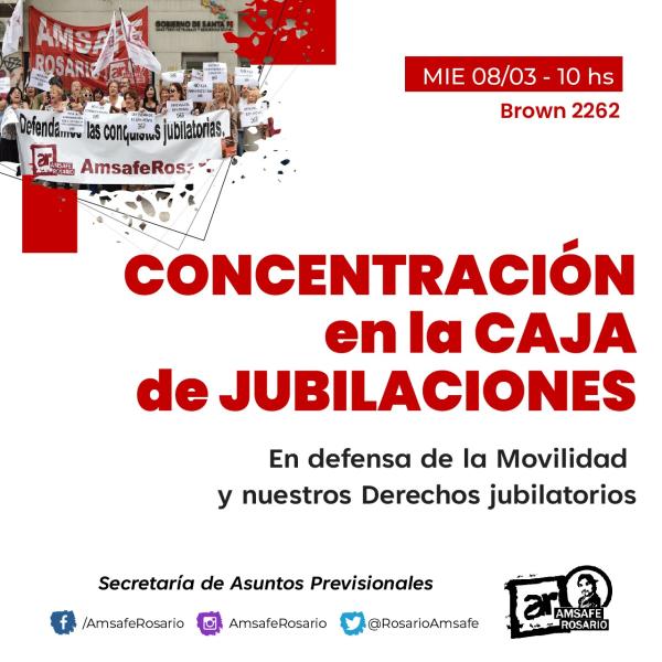 Concentración en la caja de Jubilaciones