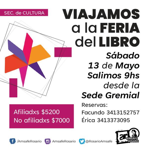 Viajamos a la Feria del Libro - CUPO COMPLETO