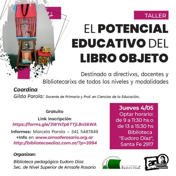 Taller: El potencial educativo del Libro Objeto en Rosario