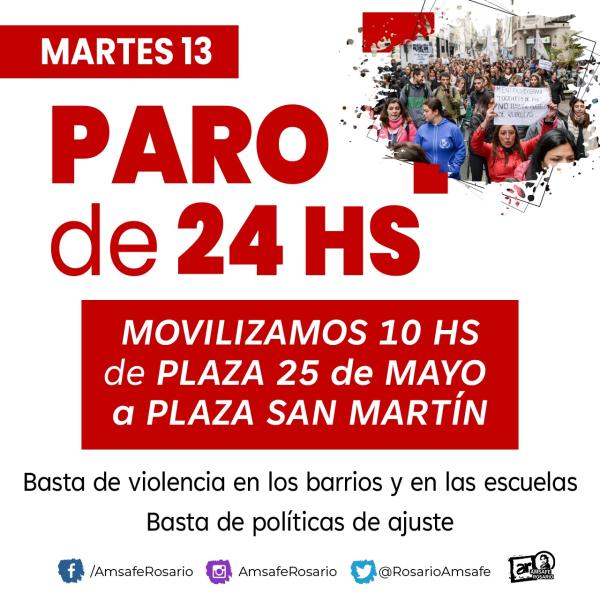 Martes 13/6 – PARO de 24 hs