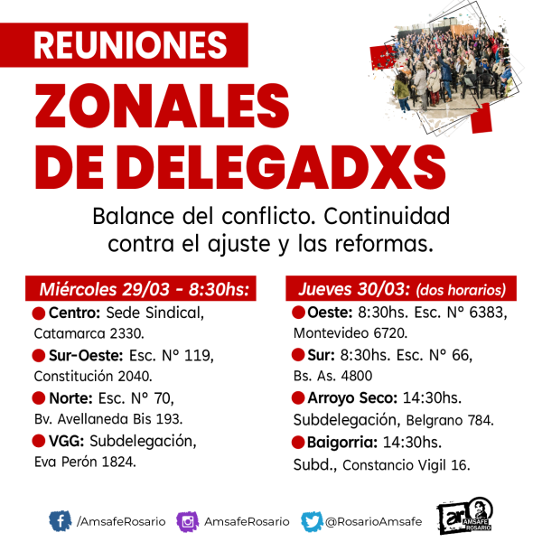 REUNIONES ZONALES DE DELEGADXS