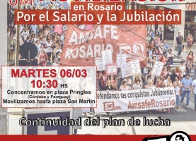 6M: Movilización en Rosario